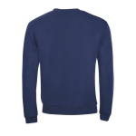 Zacht aanvoelend sweatshirt van polyester en katoen SOL'S Spider 260 g/m2 kleur marineblauw achter aanzicht