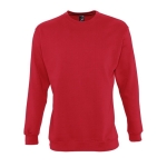 Sweatshirt met zeefdruk van 280 g/m2 katoen en polyester SOL'S New Supreme kleur rood vijfde weergave