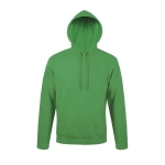 Sweatshirt met capuchon van katoen en polyester 280 g/m2 SOL'S Snake kleur groen achtste weergave