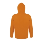 Sweatshirt met capuchon van katoen en polyester 280 g/m2 SOL'S Snake kleur oranje achter aanzicht