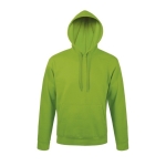 Sweatshirt met capuchon van katoen en polyester 280 g/m2 SOL'S Snake kleur limoen groen