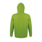 Sweatshirt met capuchon van katoen en polyester 280 g/m2 SOL'S Snake kleur limoen groen achter aanzicht