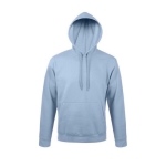 Sweatshirt met capuchon van katoen en polyester 280 g/m2 SOL'S Snake kleur pastel blauw