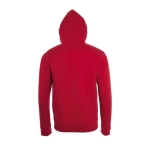 Unisex sweatshirts met capuchon, katoen en polyester 260 g/m2 SOL'S Stone kleur rood achter aanzicht