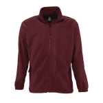 Polyester fleece jacket bedrukken met logo SOL'S North 300 g/m2 kleur bordeaux achtste weergave