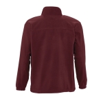 Polyester fleece jacket bedrukken met logo SOL'S North 300 g/m2 kleur bordeaux achter aanzicht