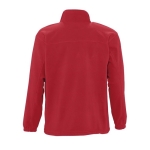 Polyester fleece jacket bedrukken met logo SOL'S North 300 g/m2 kleur rood achter aanzicht