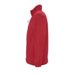 Polyester fleece jacket bedrukken met logo SOL'S North 300 g/m2 kleur rood zij aanzicht