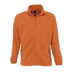 Polyester fleece jacket bedrukken met logo SOL'S North 300 g/m2 kleur oranje