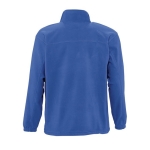 Polyester fleece jacket bedrukken met logo SOL'S North 300 g/m2 kleur koningsblauw achter aanzicht