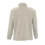 Polyester fleece jacket bedrukken met logo SOL'S North 300 g/m2 kleur lichtgrijs achter aanzicht