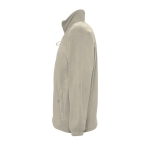 Polyester fleece jacket bedrukken met logo SOL'S North 300 g/m2 kleur lichtgrijs zij aanzicht