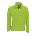 Polyester fleece jacket bedrukken met logo SOL'S North 300 g/m2 kleur limoen groen