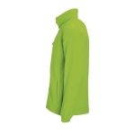 Polyester fleece jacket bedrukken met logo SOL'S North 300 g/m2 kleur limoen groen zij aanzicht