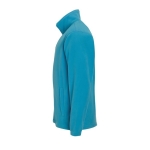 Polyester fleece jacket bedrukken met logo SOL'S North 300 g/m2 kleur cyaan blauw zij aanzicht