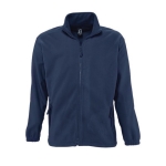 Polyester fleece jacket bedrukken met logo SOL'S North 300 g/m2 kleur donkerblauw