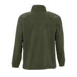 Polyester fleece jacket bedrukken met logo SOL'S North 300 g/m2 kleur miliair groen achter aanzicht