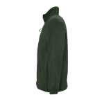 Polyester fleece jacket bedrukken met logo SOL'S North 300 g/m2 kleur donkergroen zij aanzicht