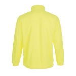 Polyester fleece jacket bedrukken met logo SOL'S North 300 g/m2 kleur neon geel achter aanzicht