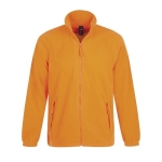 Polyester fleece jacket bedrukken met logo SOL'S North 300 g/m2 kleur neon oranje