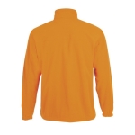 Polyester fleece jacket bedrukken met logo SOL'S North 300 g/m2 kleur neon oranje achter aanzicht