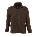 Polyester fleece jacket bedrukken met logo SOL'S North 300 g/m2 kleur donker bruin vierde weergave