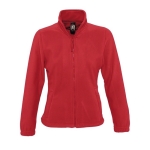 Polyester gepersonaliseerde fleece jackets voor dames SOL'S North 300 g/m2 kleur rood vijfde weergave