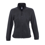 Polyester gepersonaliseerde fleece jackets voor dames SOL'S North 300 g/m2 kleur donkergrijs