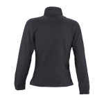 Polyester gepersonaliseerde fleece jackets voor dames SOL'S North 300 g/m2 kleur donkergrijs achter aanzicht