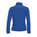 Polyester gepersonaliseerde fleece jackets voor dames SOL'S North 300 g/m2 kleur koningsblauw achter aanzicht