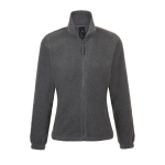 Polyester gepersonaliseerde fleece jackets voor dames SOL'S North 300 g/m2 kleur gemarmerd grijs