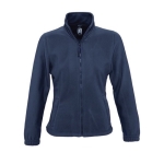 Polyester gepersonaliseerde fleece jackets voor dames SOL'S North 300 g/m2 kleur donkerblauw