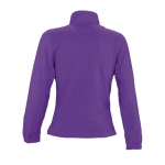 Polyester gepersonaliseerde fleece jackets voor dames SOL'S North 300 g/m2 kleur paars achter aanzicht