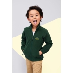 Polarfleece jas voor kinderen van polyester 300 g/m2 SOL'S North kleur zwart