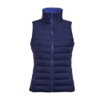 Dames bodywarmers met logo van nylon en polyester 180 g/m2 SOL'S Wave kleur donkerblauw