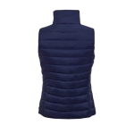 Dames bodywarmers met logo van nylon en polyester 180 g/m2 SOL'S Wave kleur donkerblauw achter aanzicht