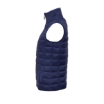 Dames bodywarmers met logo van nylon en polyester 180 g/m2 SOL'S Wave kleur donkerblauw zij aanzicht