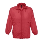 Voordelige waterdichte unisex windjack 210 g/m2 SOL'S Surf kleur rood vijfde weergave