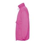 Voordelige waterdichte unisex windjack 210 g/m2 SOL'S Surf kleur fuchsia zij aanzicht