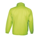 Voordelige waterdichte unisex windjack 210 g/m2 SOL'S Surf kleur neon groen achter aanzicht