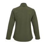 Waterdichte softshelljassen met logo voor dames 340 g/m2 SOL'S Roxy kleur miliair groen zij aanzicht