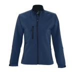 Waterdichte softshelljassen met logo voor dames 340 g/m2 SOL'S Roxy kleur ultramarijn blauw derde weergave