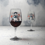 Herbruikbaar Tritan-wijnglas bedrukken van 225 ml Wine kleur doorzichtig