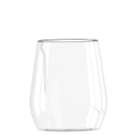 Vaatwasmachinebestendige glazen bedrukt lounge Crystal Tumbler 380ml kleur doorzichtig