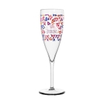 Gepersonaliseerd kristallen champagneglas en 220 ml Prestige