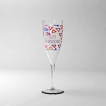 Gepersonaliseerd kristallen champagneglas en 220 ml Prestige