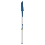 Bic pennen met logo en blauwe inkt BIC® Style Opaque kleur blauw