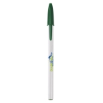 Bic pennen met logo en blauwe inkt BIC® Style Opaque kleur groen