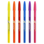 Bic pennen met logo en blauwe inkt BIC® Style Opaque kleur groen