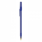 Goedkope klassieke design pennen BIC® Round Stic® kleur marineblauw